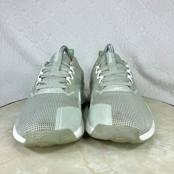 Reebok Nanoflex TR 2.0 Cross Trainer Sneakers 6.5 Sea Spray/White Athletic Shoes - Picture 3 of 12
